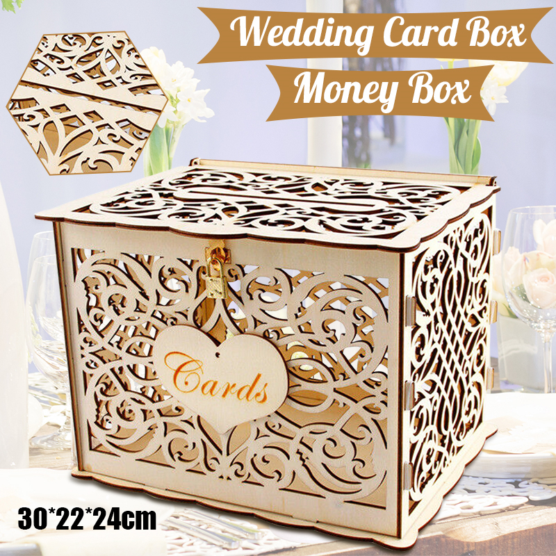 30X24X21cm DIY Wedding Gift Ca - đánh giá và giá Card Index Box