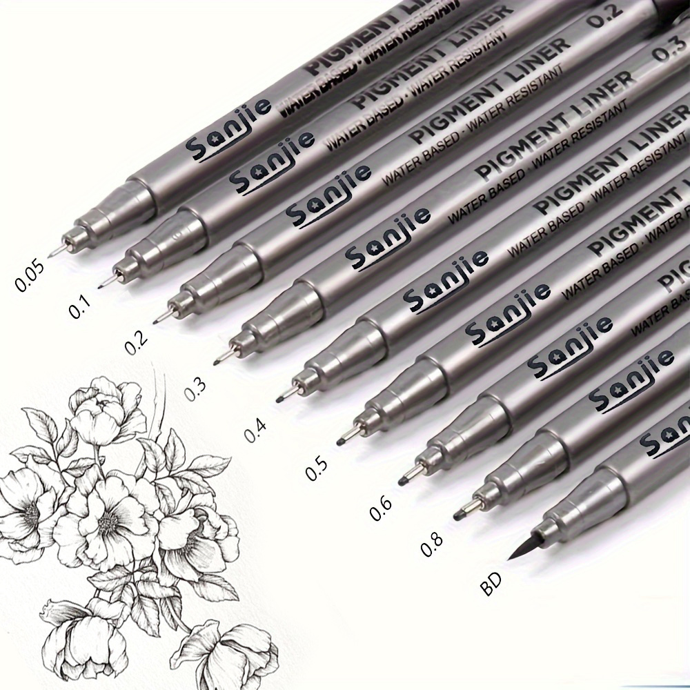 9-Piece Fine Line Waterproof I - đánh giá và giá Correction Pen Fine