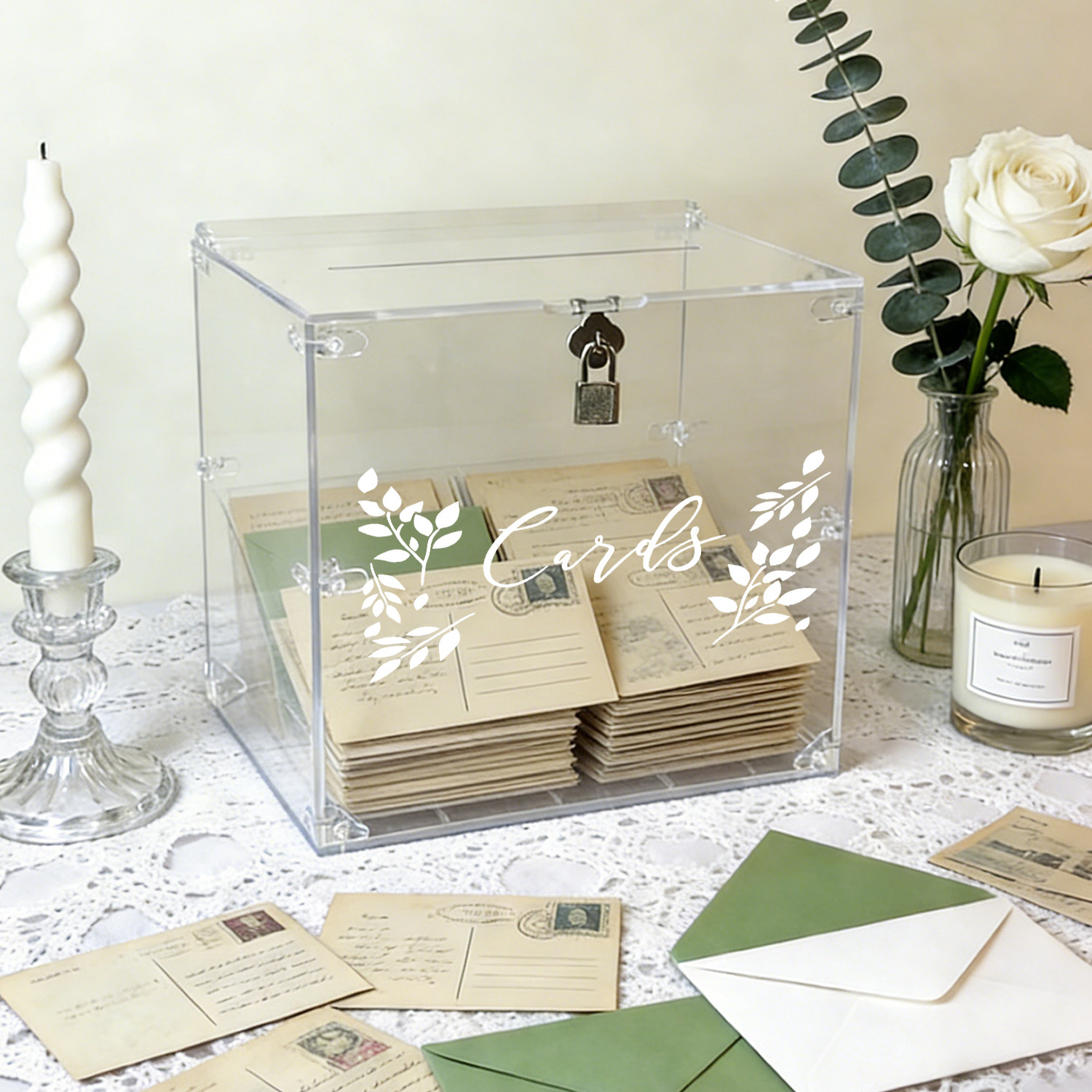 Acrylic Wedding Card Boxes wit - đánh giá và giá Card Index Box