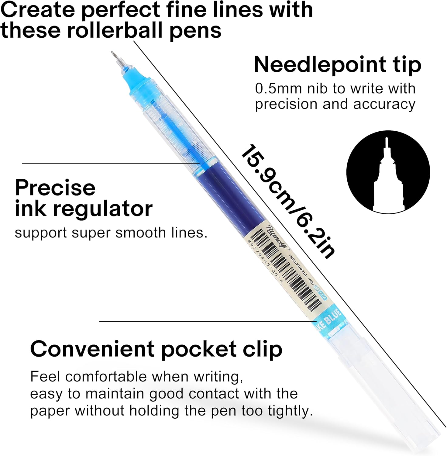 Liquid Ink Rollerball Gel Pens - đánh giá và giá Correction Pen Fine