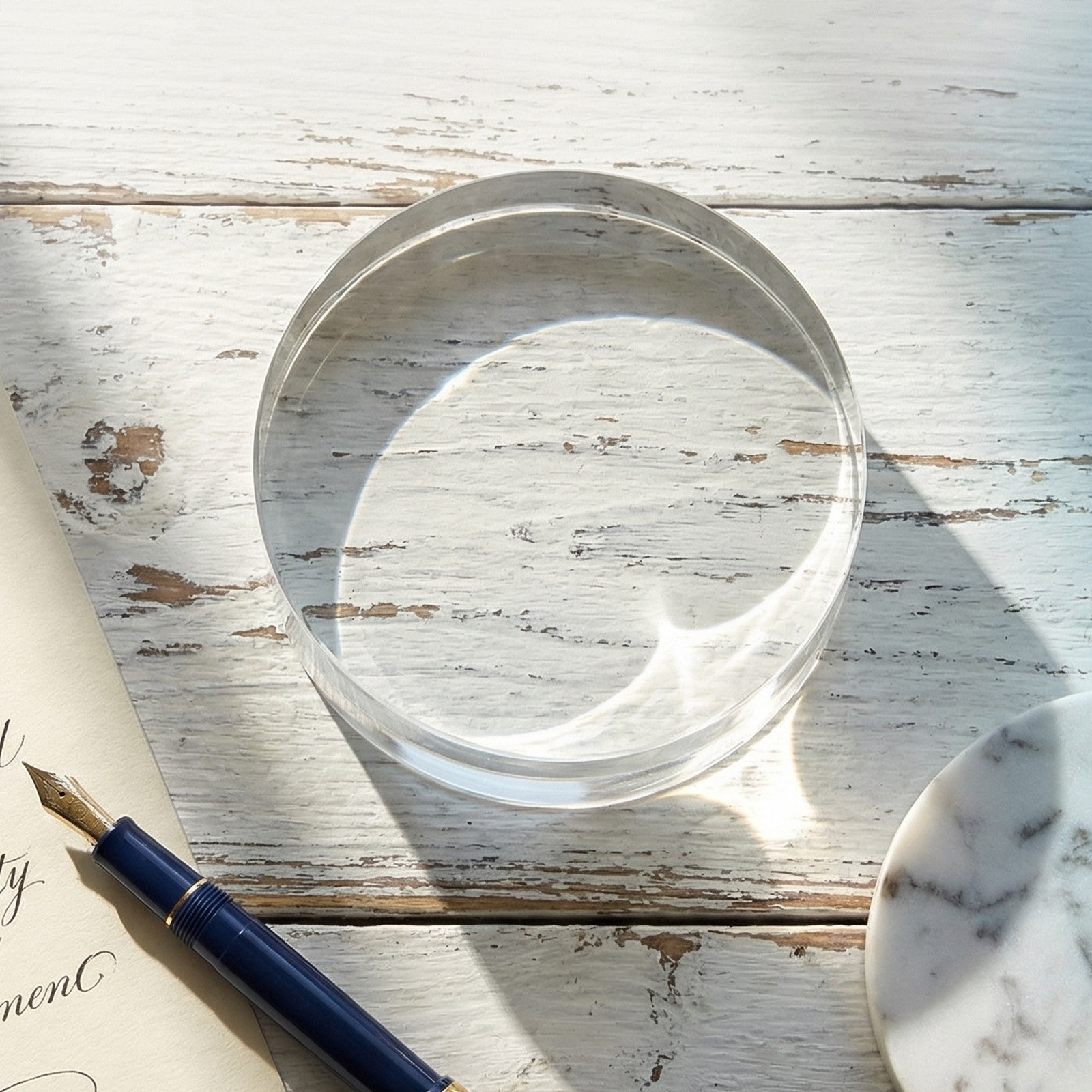 3.15 Inch Round Clear Crystal  - đánh giá và giá Paper Weight Crystal
