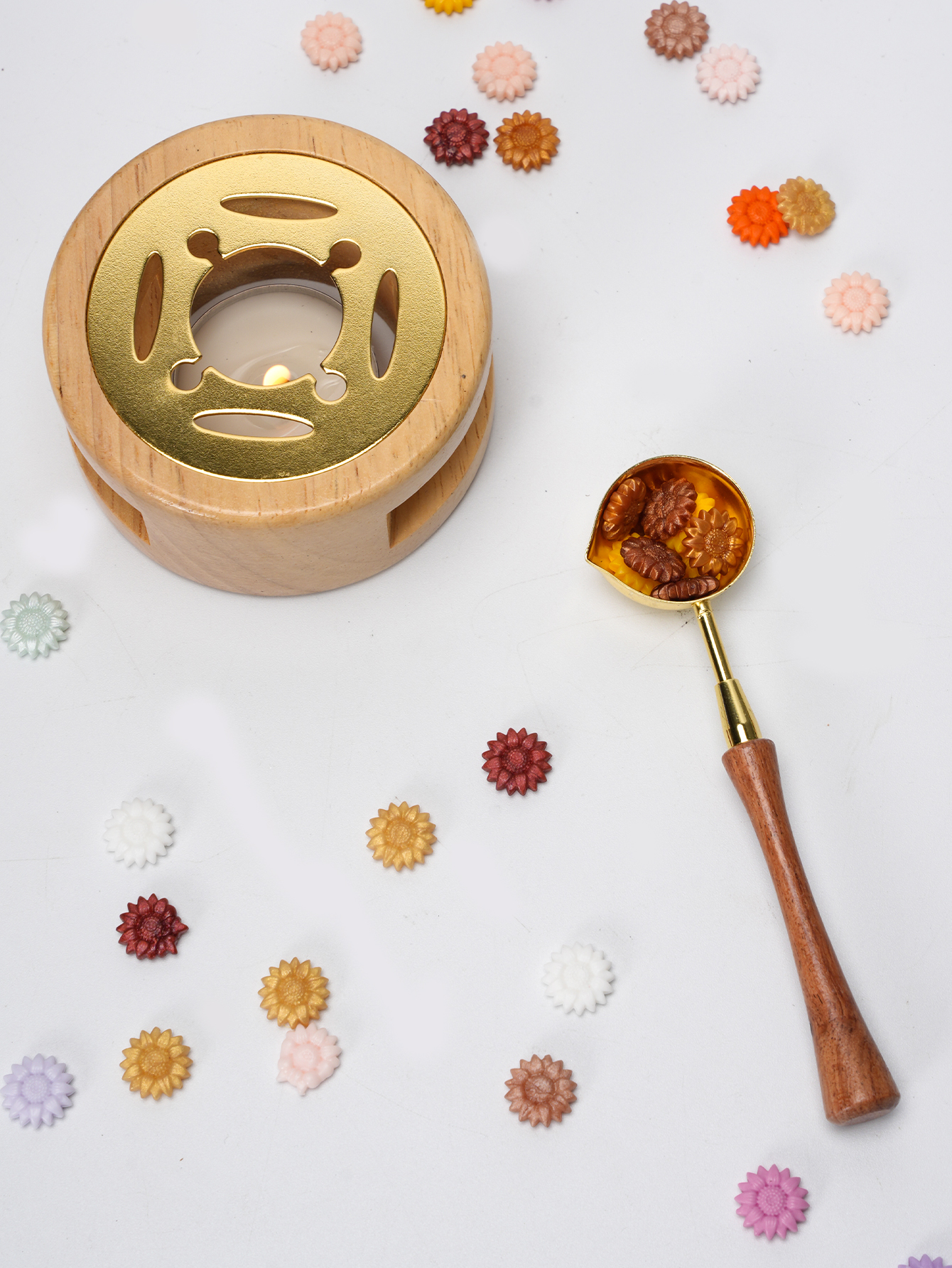 1set Wax Seal Set Wood Wax Mel - đánh giá và giá Wax Seal Stamp Set