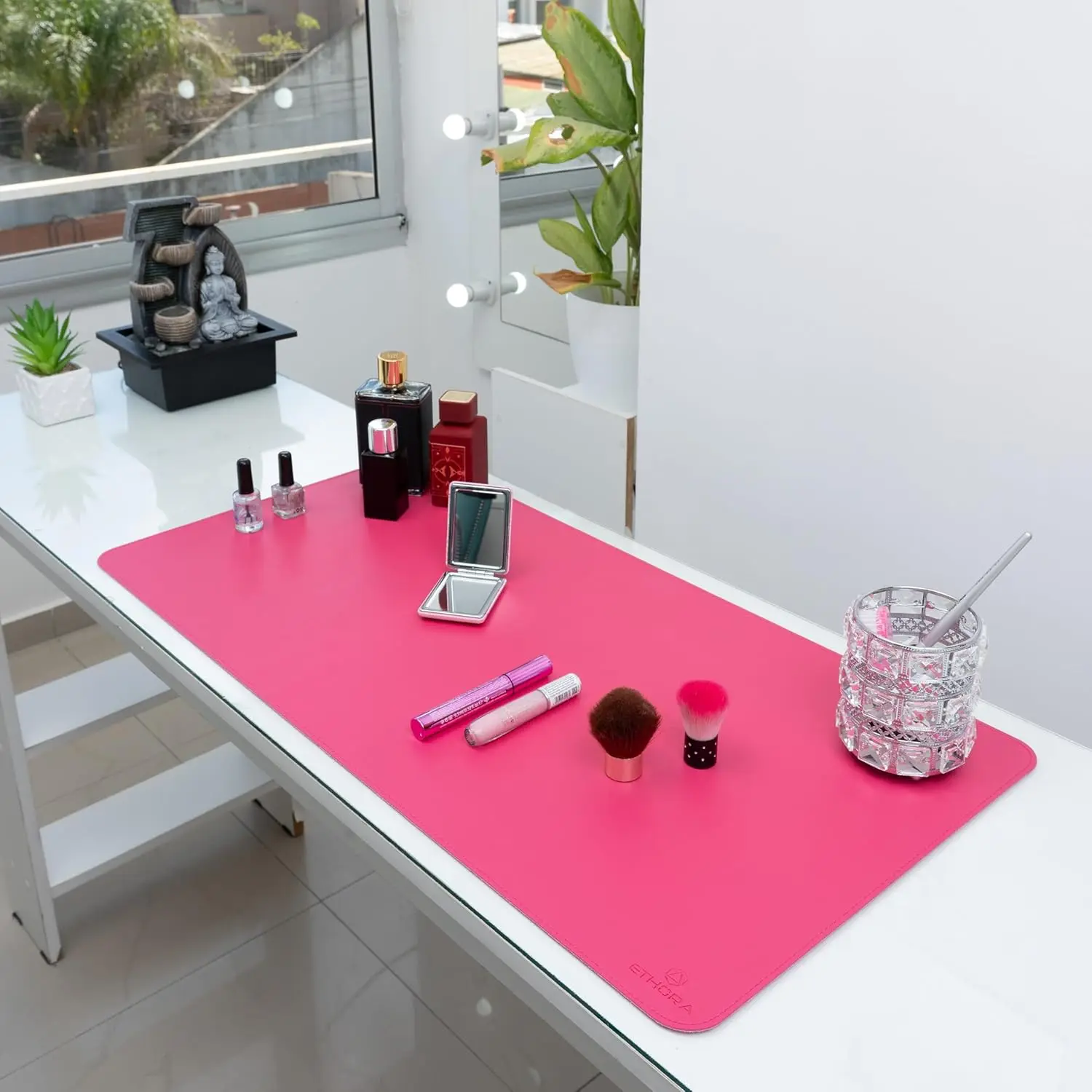 Desk Mat with Non-Slip Suede B - đánh giá và giá Leather Desk Pad