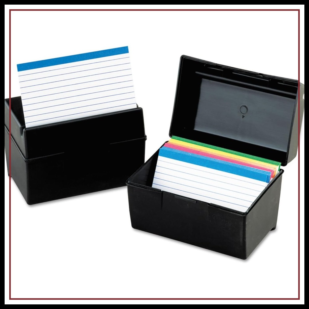 Plastic Index Card Box, 4x6 In - đánh giá và giá Card Index Box