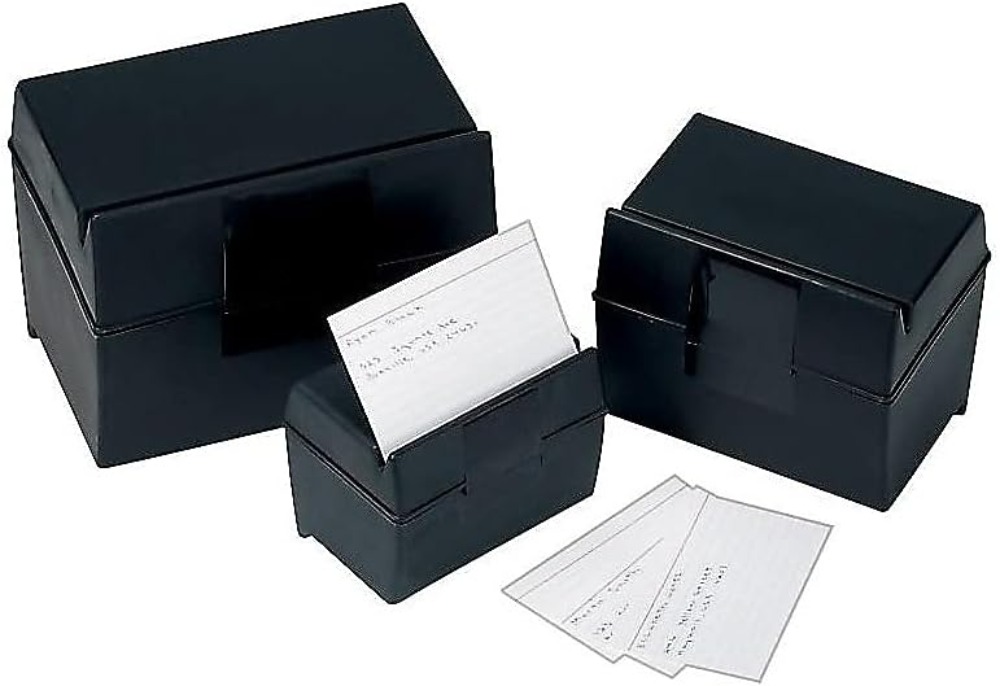 Plastic Index Card Box, 4x6 In - đánh giá và giá Card Index Box