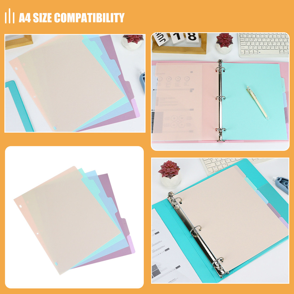 1Set A4 Plastic Binder Divider - đánh giá và giá Tab Divider A4