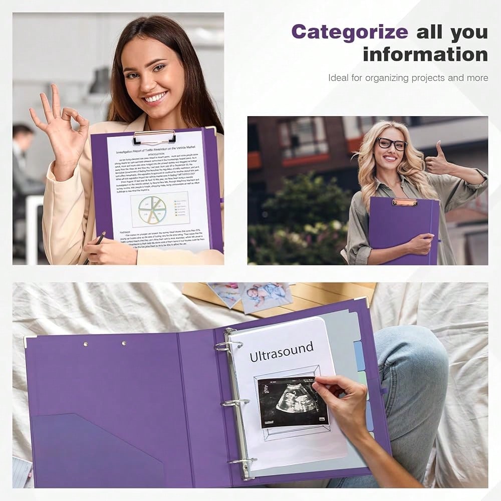 Mini 3 Ring Binder 2 Inch For  - đánh giá và giá Tab Divider A4