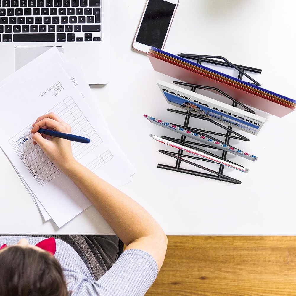 Triangle Desk File Organizer,  - đánh giá và giá Magazine Holder Rack