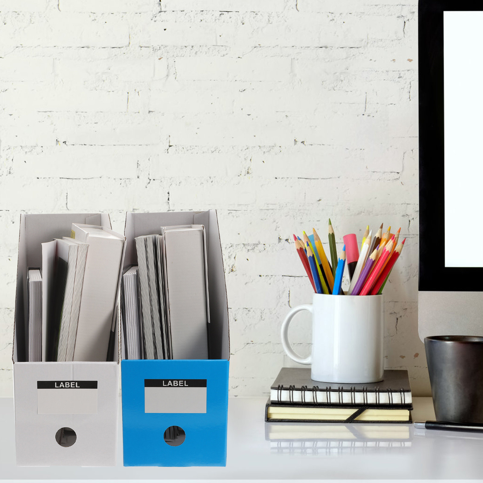 3Pcs Desktop File Organizer Ra - đánh giá và giá Magazine Holder Rack