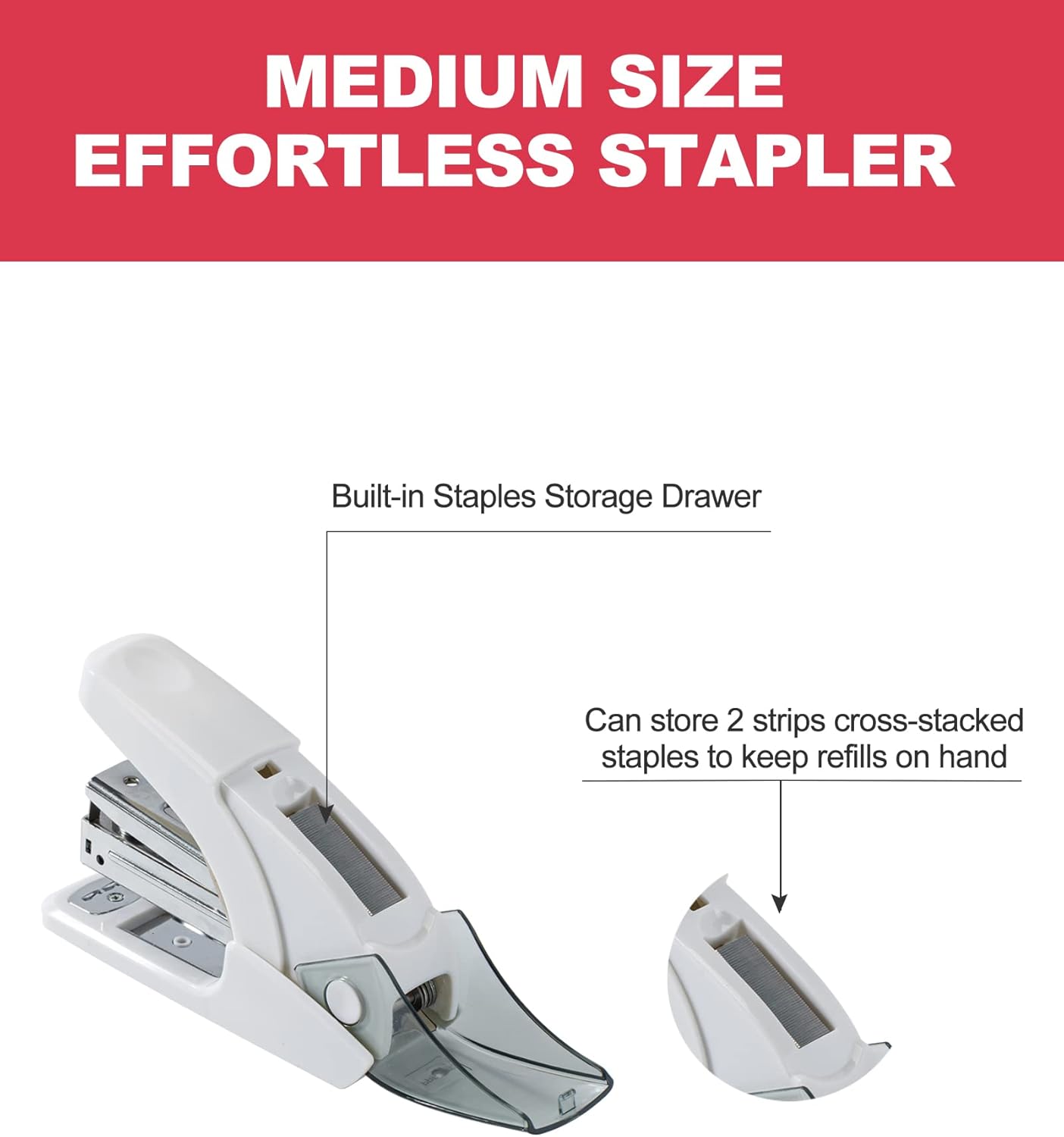 Effortless Standard Stapler Se - đánh giá và giá Stapler Half Strip