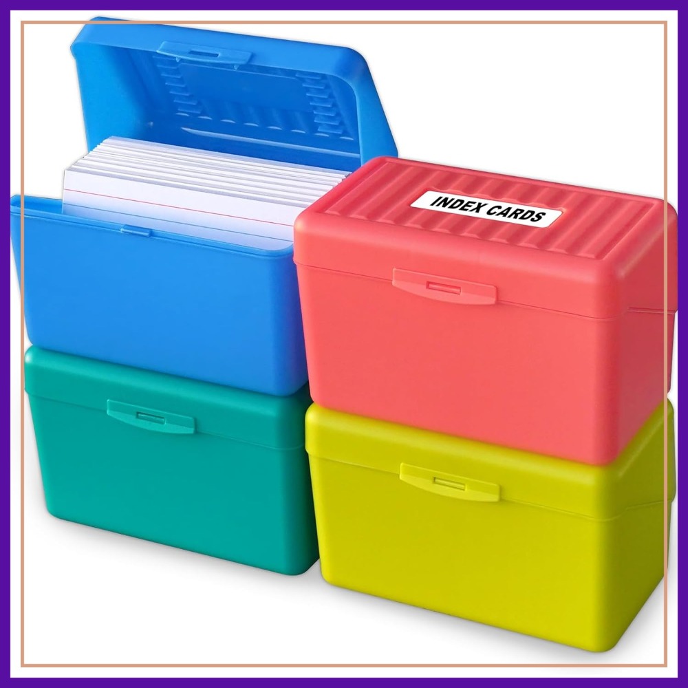 Olivo Index Card Holder Box 3x - đánh giá và giá Card Index Box