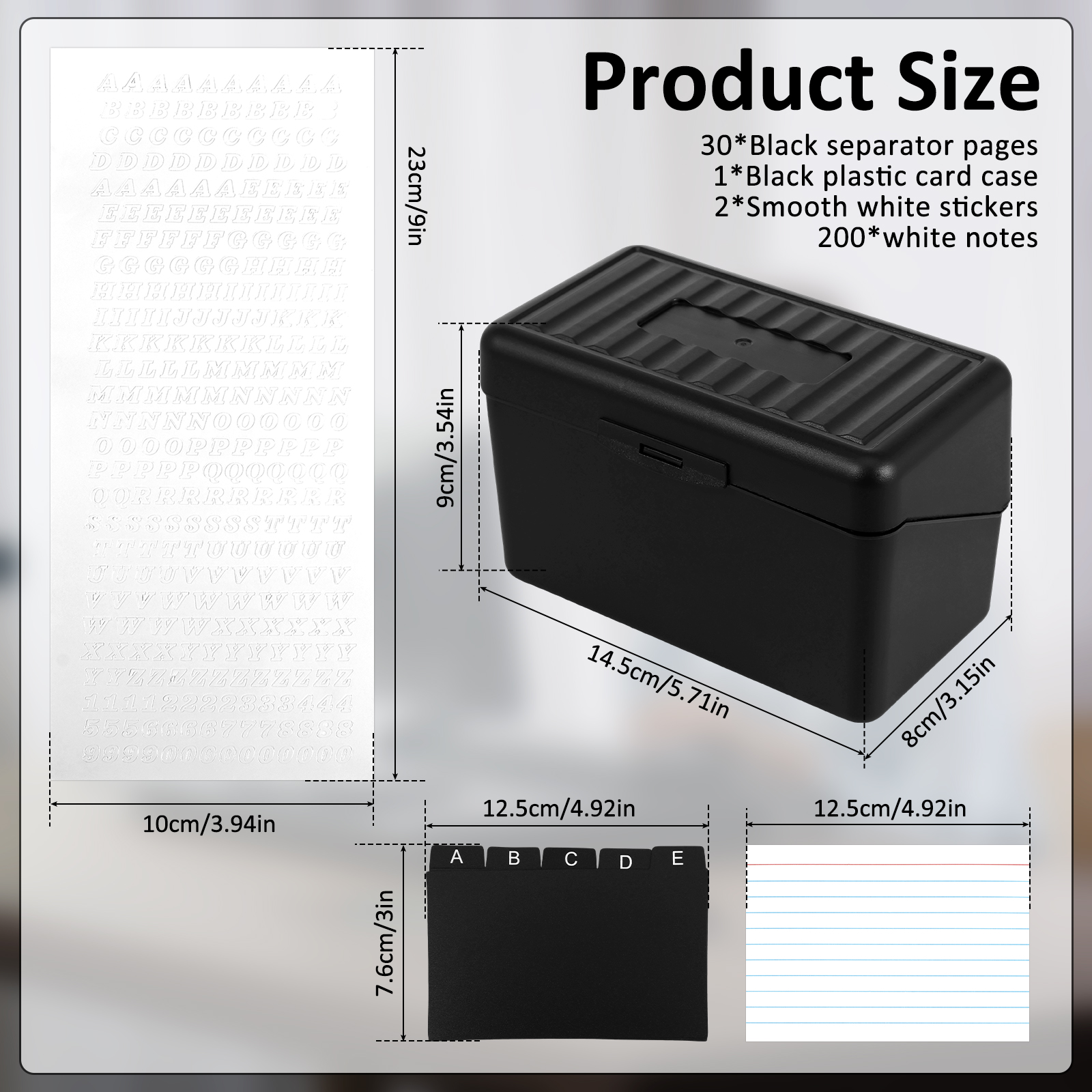 1 Set Index Card Organizer Box - đánh giá và giá Card Index Box